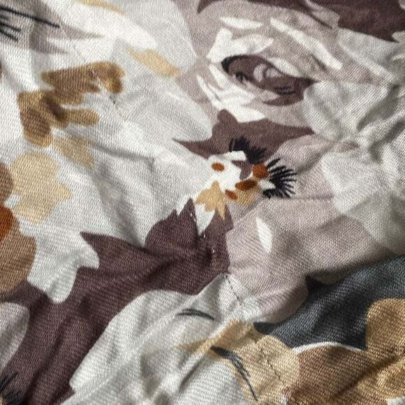 Spring Ready Browns and Grey Abstract Floral Lightweight Infinity Scarf - Picture 8 of 8